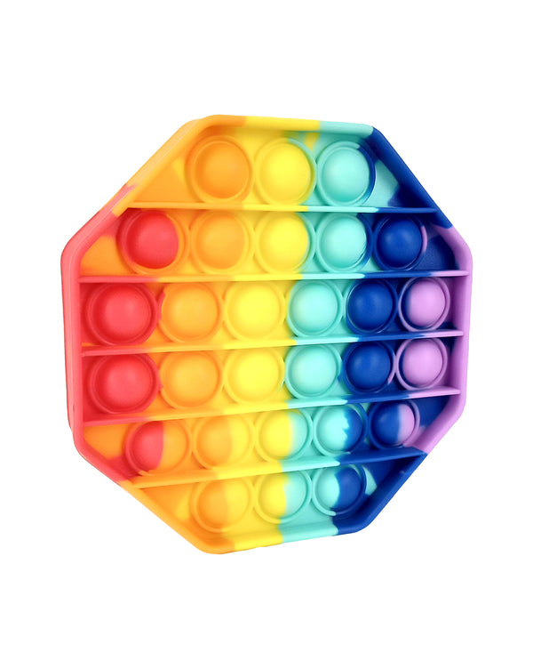 Push Pop Bubble Rainbow Fidget Small Hexa Shape Pop It